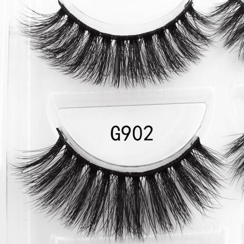 3D Mink Eyelashes 4 Pairs / Set Natural Mink Eyelashes False Lashes Extension Mink 3D Fake Eyelash