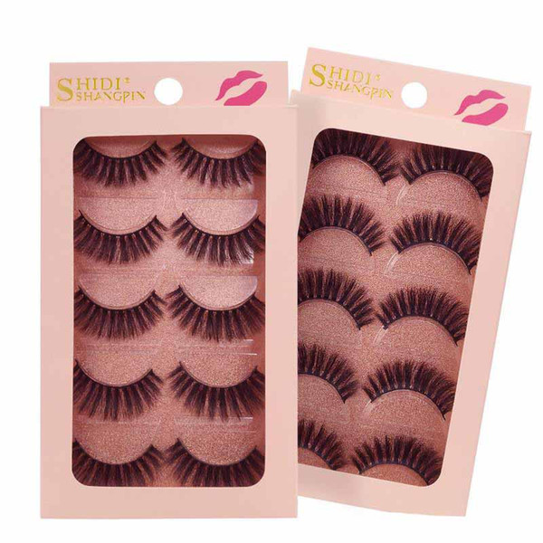 new3D Mink Eyelashes 4 Pairs / Set Natural Mink Eyelashes False Lashes Extension Mink 3D Fake Eyelash