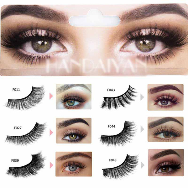 Natural Thick 3D Mink Eyelashes Soft and Long Stereo Thick False Eyelashes 3D Mink Hair False Eyelashes