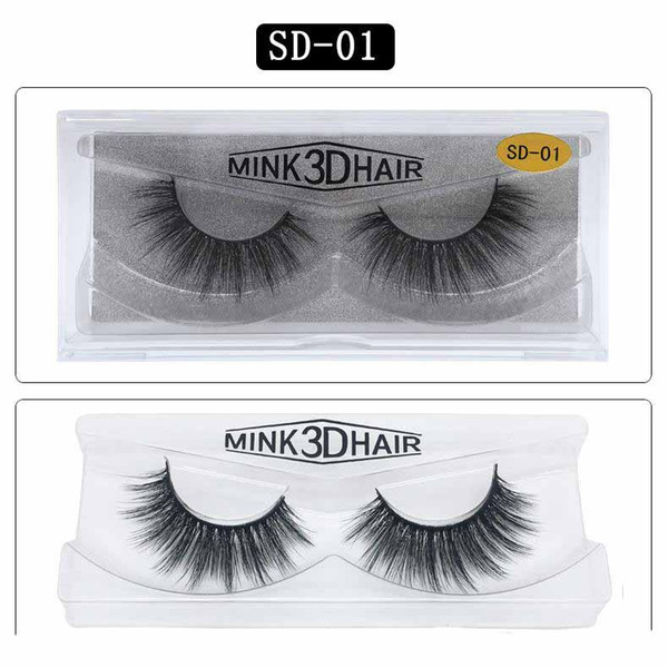 25mm False Eyelashes Thick Strip 25mm 3D Mink Lashes Dramatic Long Mink Lashes Natural Volume Eyelashes