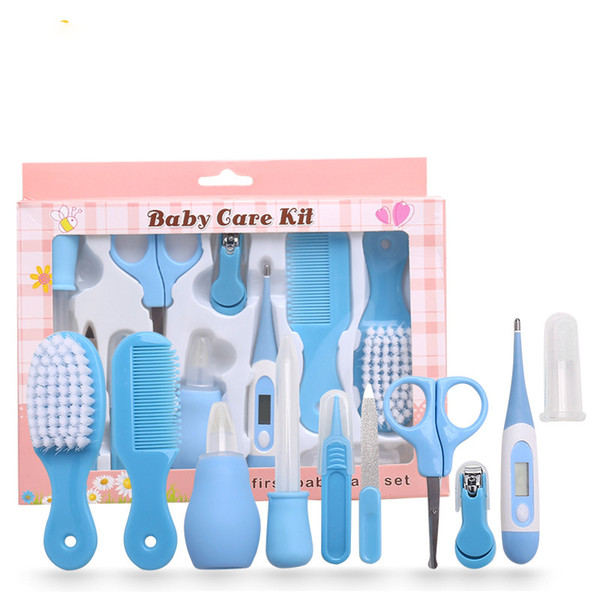 Baby Nail Care Set Clipper Scissors Comb Tweezers Hair Brush Portable Daily Health Care Fashion Kids Manicure Kit