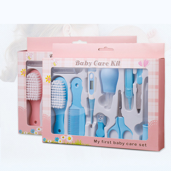 10Pcs/Set Baby Kids Toddler Grooming Healthcare Kits Nail Nasale Hair Care Set Nail Clipper Hair Comb Multi Tool Health