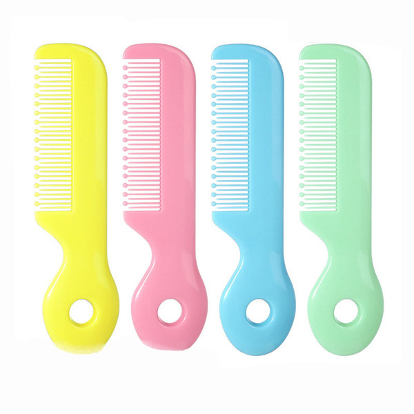 Newborn baby head comb Solid color infant Baby Safety Material Care hair comb 4 colors Infant Hair Clipper Z0091