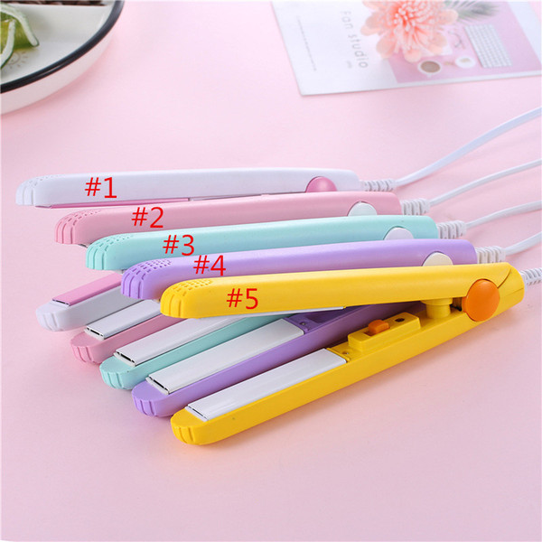 New Portable Hair Styling Splint Curling Crimper Tongs Waver Curler Beauty Monofunctional Mini Hair Curler Clipper Heating Fast 5 Colors