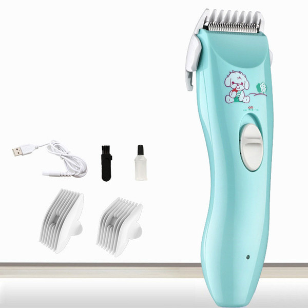 Professional Electric Hair Trimmer For Kids Baby Children USB Rechargeable Waterproof Hair Trimmer Clipper Haircut Home-use