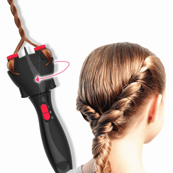 Free Shipping Automatic Smart DIY Magic Hair Styling Tools Two Strands Twist Braid Maker Hair Braider Machine (Not include the batteries)