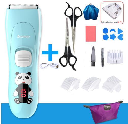 Free shipping-Baby Hair Clipper Ultra-quiet Electric Rechargeable Trimmer Wash Through Water Hair Clipper For Children For Hair Cutting