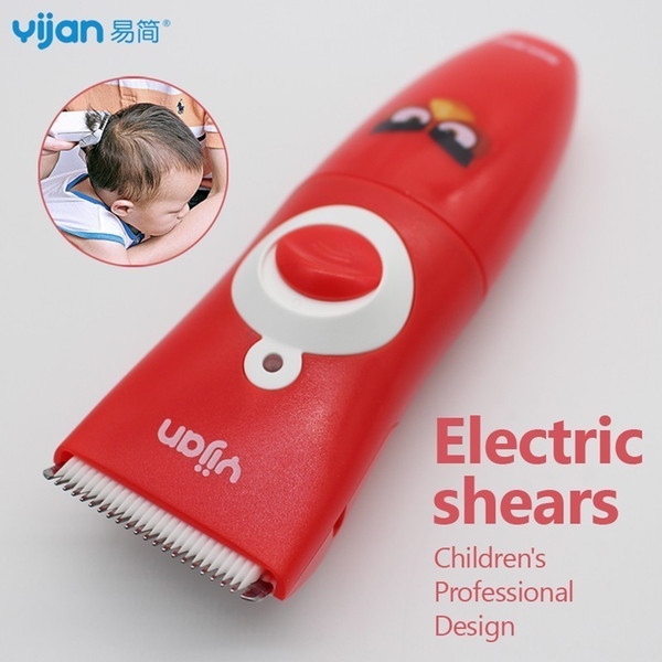 Red Baby Electric Hair Clipper Household Silent Children Trimmer Machine Baby Barber Waterproof USB Charging Barber