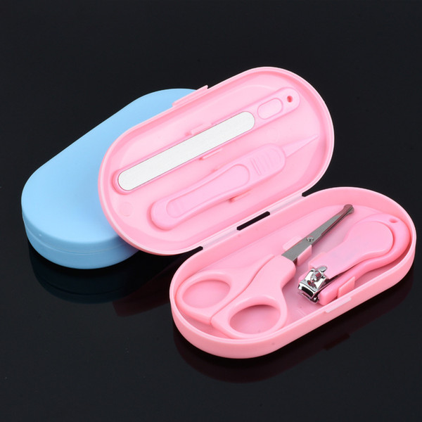 4pcs/Set Kids Nail Health Care Kits Clippers Children Safety Nail Scissors Beauty Nail Set