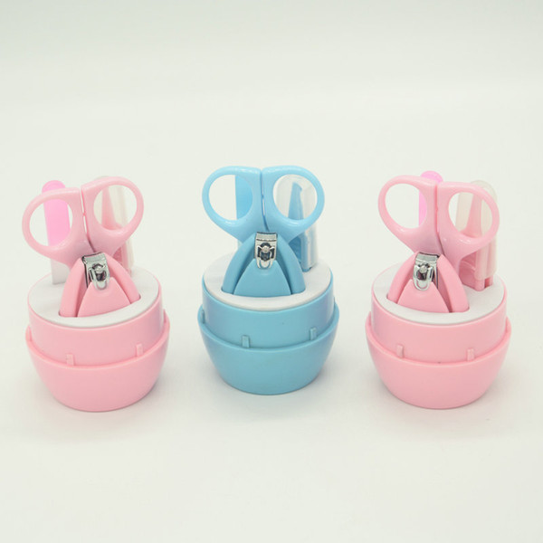 2019 Baby Nail Care Set Baby Scissors For children Newborn Baby Nail Clipper Trimmer safety Shell Shear Manicure set for kids Kit Wholesale