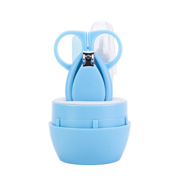 4PCS Set Baby Nail Clipper Portable Bucket Baby Health Fingernai Scissors Nail Care Kids Barrel Nail Clipper Set