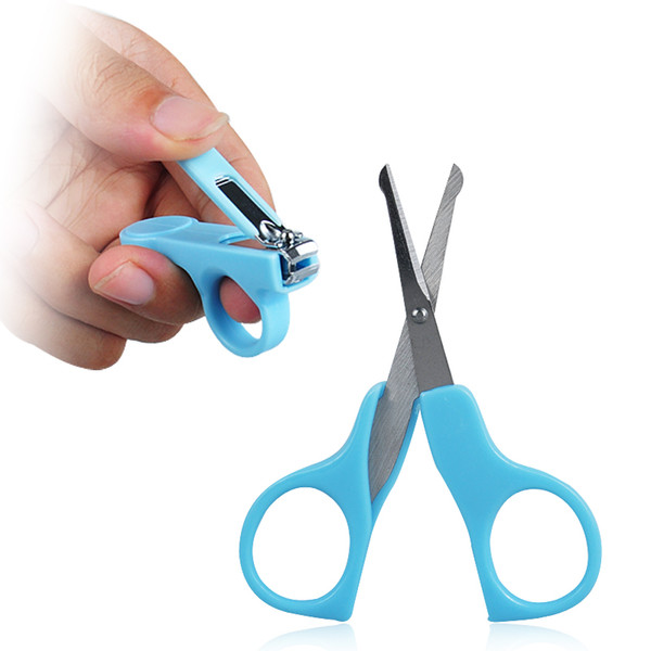 Lovely Mini Baby Nail Care Practical Clipper Trimmer Blue Pink Convenient Daily Baby Nail Care Set