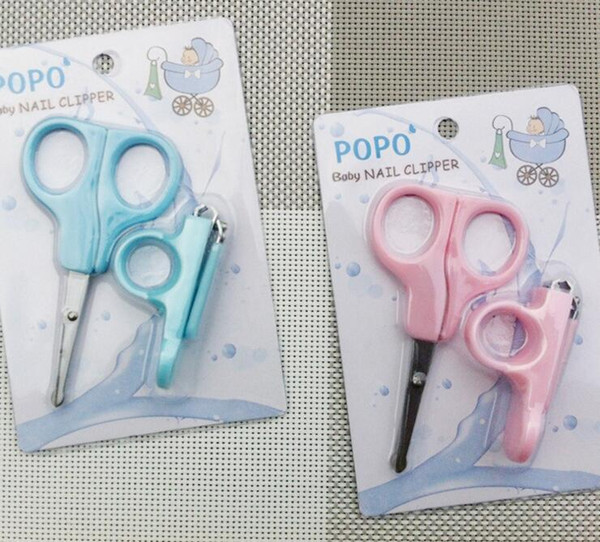 Lovely Nail Clipper for Baby Mini Baby Care/Convenient Daily Baby Nail Care Safety Nail Cutter Trimmer Set Blue Pink Scissors