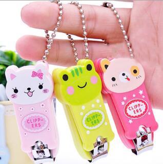 Creative Cartoon Baby Nail Clipper New Cute Children's Nail Care Cutlery Scissors Animal Infant Nail Clippers with Keychain Wholesale Sale