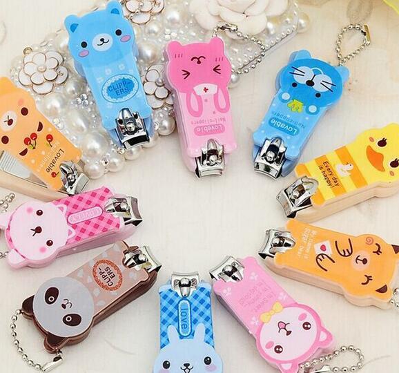 Baby Cartoon Nail Clippers Newborn Children's Nail Scissors Anti Pinch Meat Safety Scissors Protable Baby Nail Care Accessories