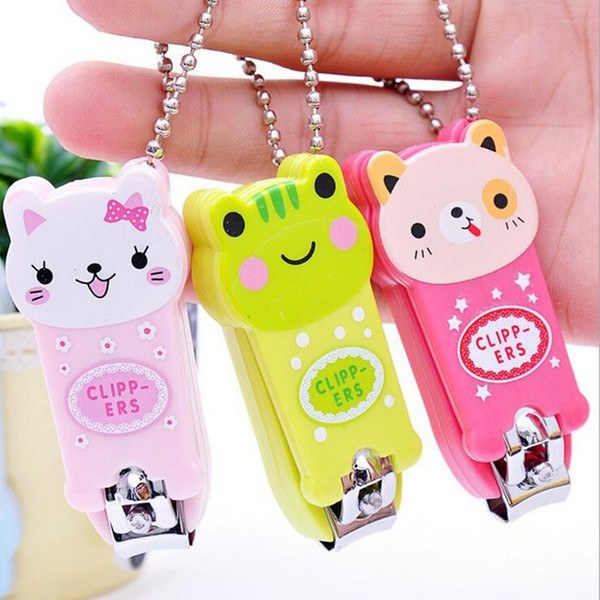 Cute Cartoon Animal Pet Nail Clippers Scissors With Keychain Manicure Tools Useful TT345