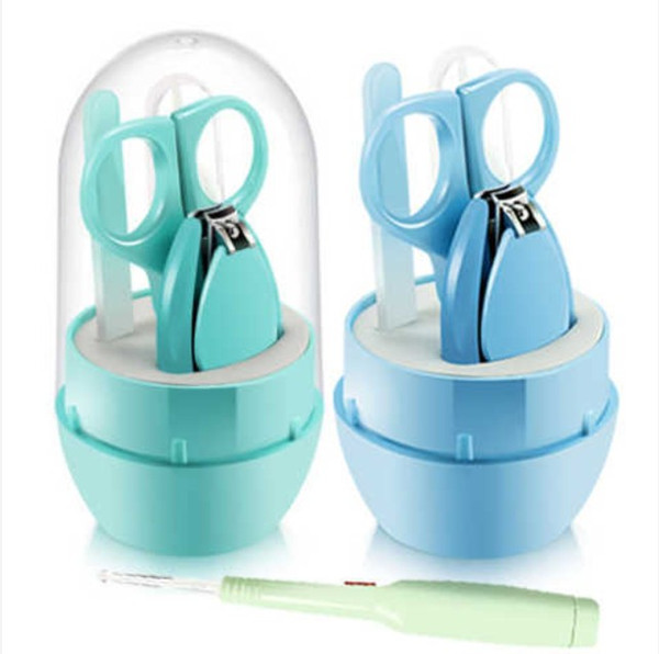 Free shipping baby Nail scissors Ear spoon baby Nail scissors Ear spoon Nail clipper Household Ear spoon