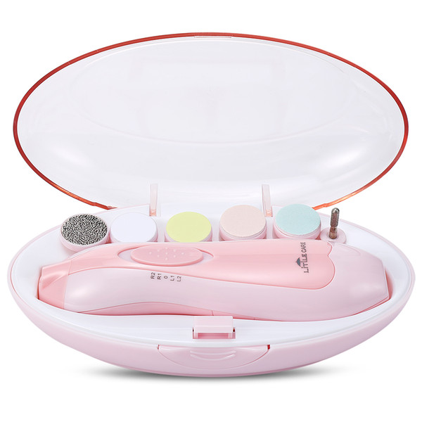LETING 6 in 1 Baby Nail File for Toes and Fingernails Electric Manicure Set