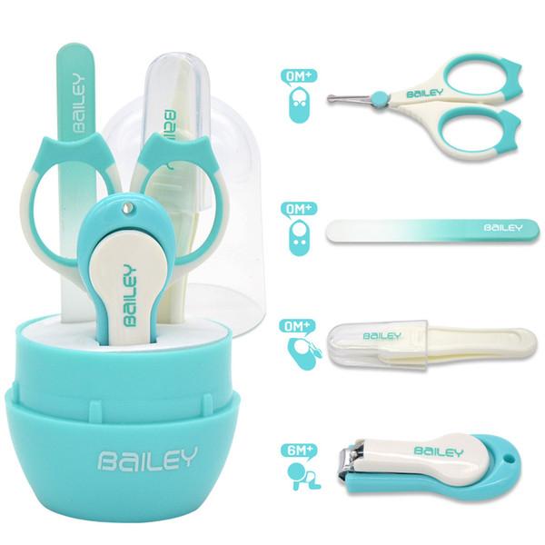 Baby Nail Scissors Set Lovely Nail Clippers Trimmer Newborn Baby Nail Clipper Safety Scissors Care Suit Baby Care Products