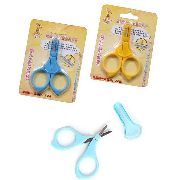 Mini Baby Scissors Cuers Baby Care Convenient Daily Special Safty Practical Finger Scissors With Round Head Cover