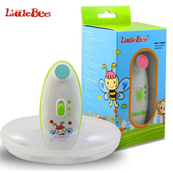 Little Bees Electric Nail Scissor Baby Fingernail Grinding Machine Rotary Trimmer Toenail File Clipper Cutter Infant Manicure Pedicure Cut