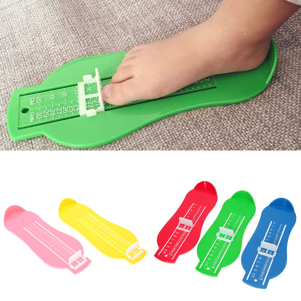 5 Colors e Kid Infant Foot Measure Gauge Shoes Size Measuring Ruler Tool Available ABS Baby Car Adjustable Range 0-20cm