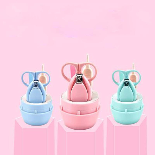 Newborn Mini Baby Scissors Nail Clippers Tweezers File Safety Kids Care Suits Stainless Steel Nail Clippers Set