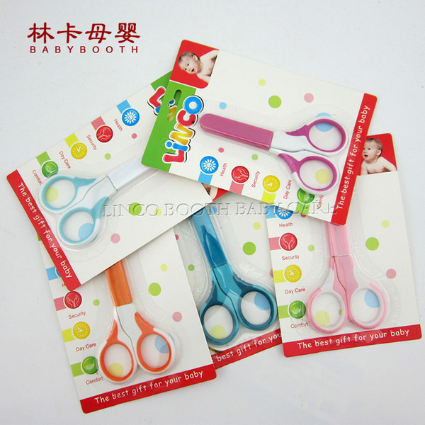 2017 Real New Sale Solid High Quality Baby Nail Scissors Cover Newborn Safety Clipper Colourful Single Package Free Shipping