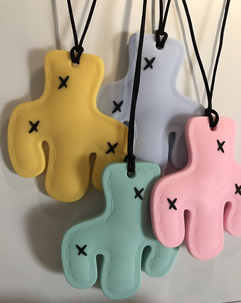 Cactus Teether Silicone Teething Teether Pendant DIY Necklace Teething Toy Large Cactus Plant Chewable Baby Nursery Shower with Cord