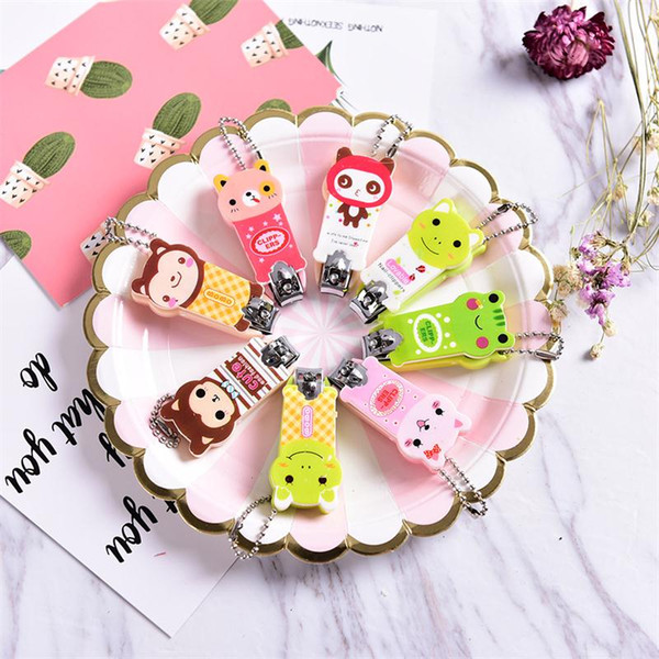 Baby Cartoon Nail Clippers Newborn Nail Scissors Anti Pinch Meat Safety Scissors Protable Baby Nail Care Accessories