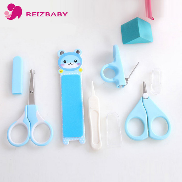 REIZBABY 5Pcs/set 2017 Baby Nail Care Set Safe Scissor Nail Clipper Trimmer File Set Convenient Baby Care