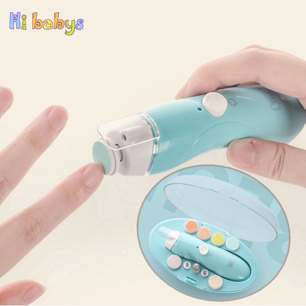 Electronic Baby Nail Trimmer for children Safety Cutter for Manicure Baby Nail Care Scissors Set with Nightlight Kid Nail kit