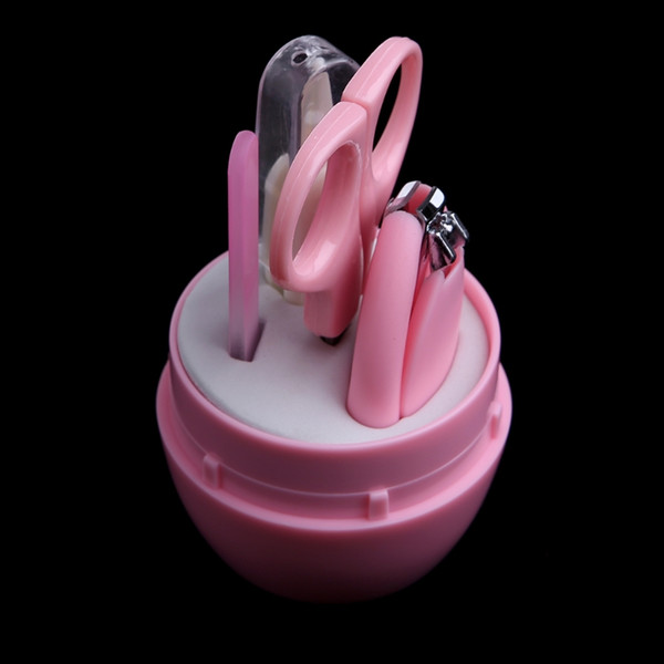 4pcs/Set Baby Kids Finger Toe Nail Clipper Scissor Cutter Safety Manicure Kit Color Random delivery