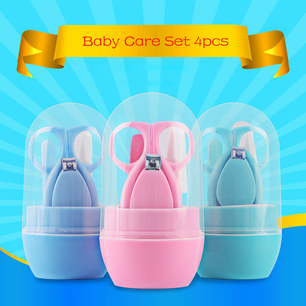 Baby Care Set 4pcs Children Nursing Suit Nail Clipper Scissors Tweezers File Safe and Clean