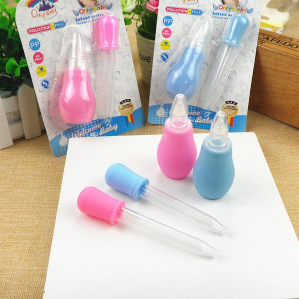 Baby newborn nasal aspirator+medicine 2 pcs/set feeder pinpet drencher baby feeding medicine dropper 20set/lot