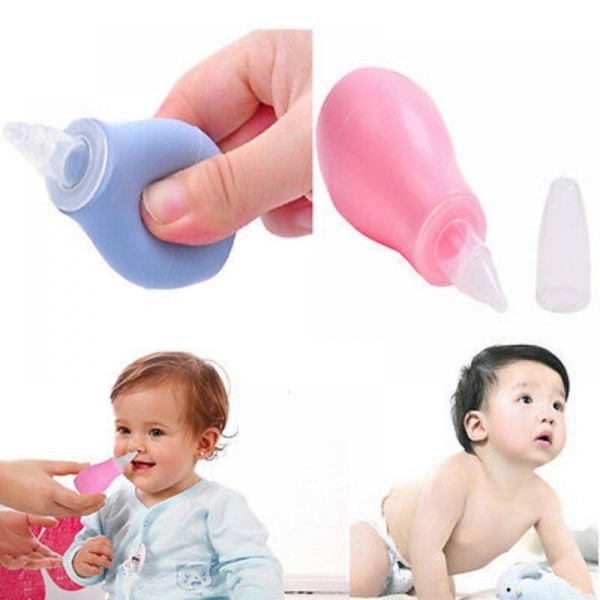 Silicone Newborn Baby Children Nose Aspirator Toddler Nose Cleaner Infant Snot Vacuum Sucker Soft Tip Cleaner Baby Care Product SH190916