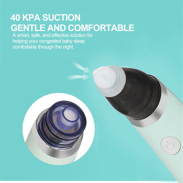 Baby Nasal Aspirator Electric Safe Hygienic Nose Cleaner With 2 Sizes Of Nose Tips And Oral Snot Sucker For Children Protection DHL