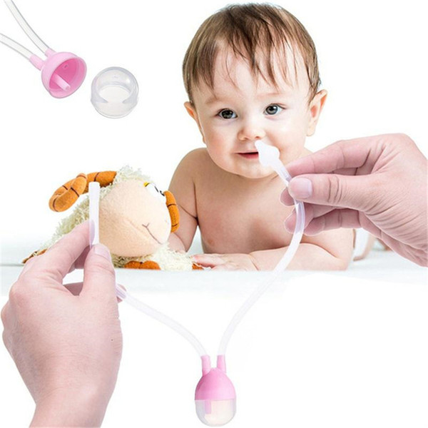 Newborn Baby Safety Nose Cleaner Vacuum Suction Nasal Aspirator Flu Protections Nasal Aspirator Nasal Snot Nose Cleaner Baby SH190916