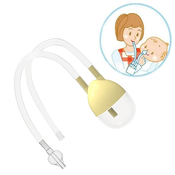Infant Newborn Baby Care Safety Nose Nasal Mucus Runny Cleaner Aspirator Vacuum Suction Inhale with Tweezer Cleaning Tool