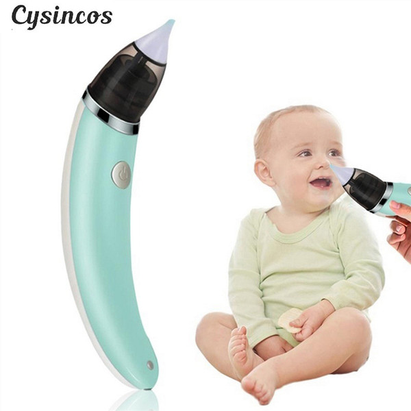 CYSINCOS Baby Nasal Aspirator Electric Safe Hygienic Nose Cleaner Baby Care Nose Tip Oral Snot Sucker For Newborn Infant Toddler SH190916