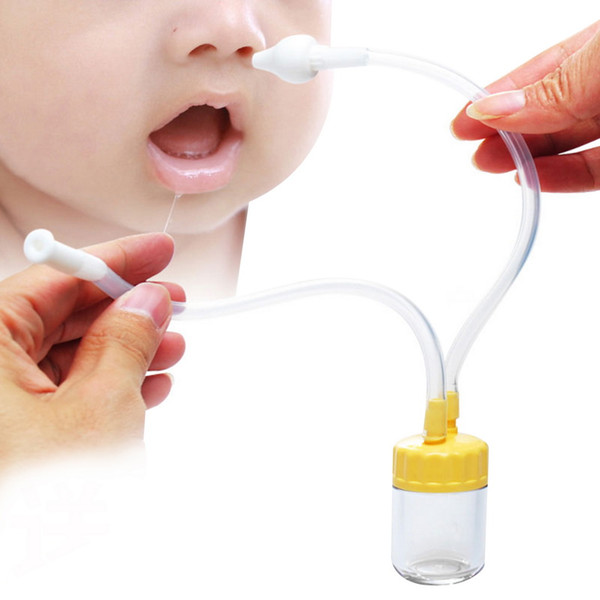 3 Colors Baby Safe Nose Cleaner Vacuum Suction Nasal Mucus Runny Aspirator Inhale 100% New Hot Selling