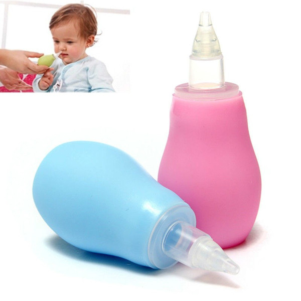 Silicone Newborn Baby Children Nose Aspirator Toddler Nose Cleaner Infant Snot Vacuum Sucker Soft Tip Cleaner Baby Care Products free ship