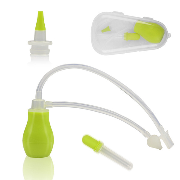 Baby Nasal Aspirator Soft Silicone Nose Cleaners Nasal Vacuum Suction Dropper Anti-backwash Food Silicone PP Baby Health Care Accessory