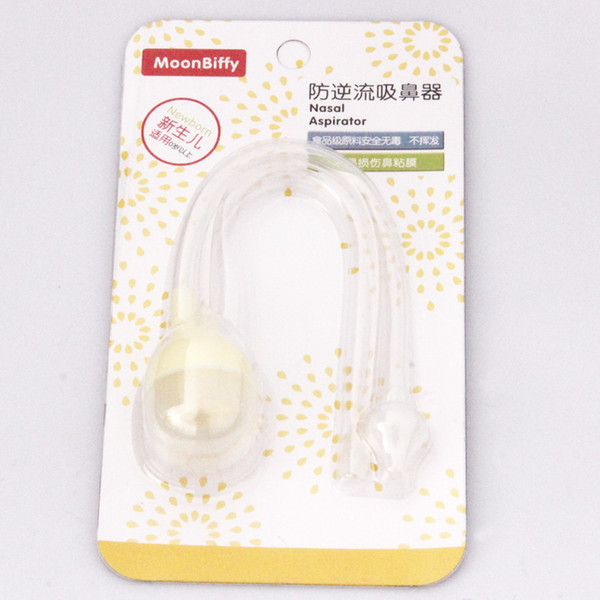MOONBIFFY 100% New Baby Safe Nose Cleaner Vacuum Suction Nasal Mucus Runny Aspirator Inhale Hot Selling