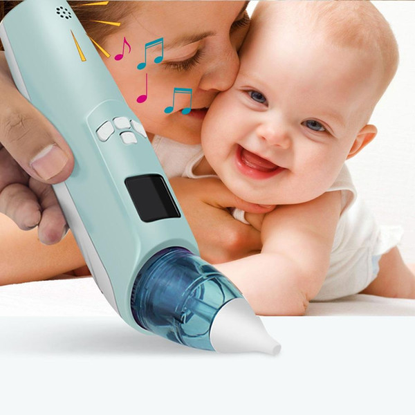 Baby Electric Nasal Aspirator Nose Snot Cleaner Suction Nose Cleaner Sniffling Equipment for Newborn Infant Toddler LCD display Low noise
