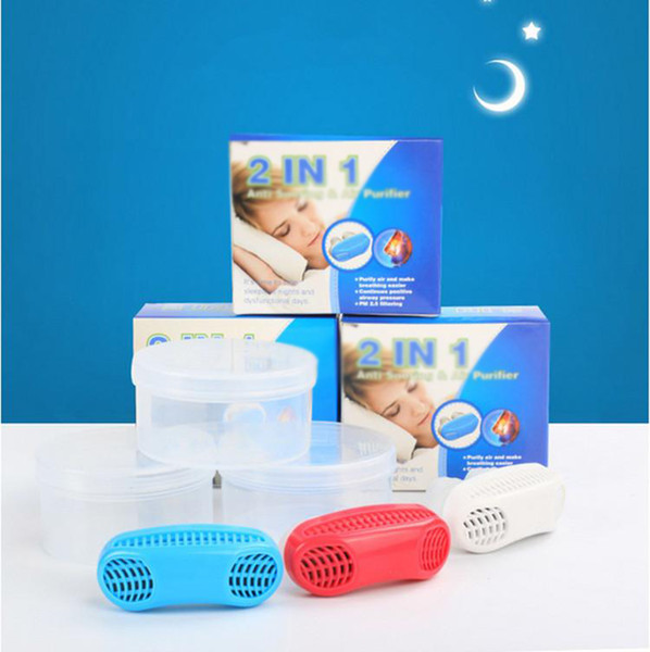 Silicone Anti Snoring Air Purifier Stop Snoring Solution Mouthpiece Upgrade Aid Equipment Good Healthy Sleeping Anti-Snoring Tool New