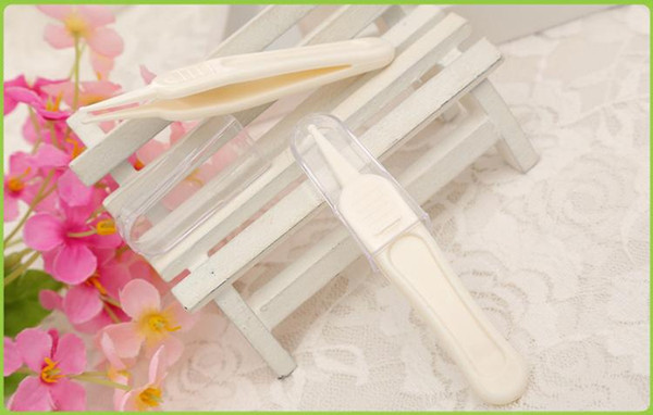 Clean forceps baby booger clip quality plastic forceps to clean with a lid infant safety Tweezers