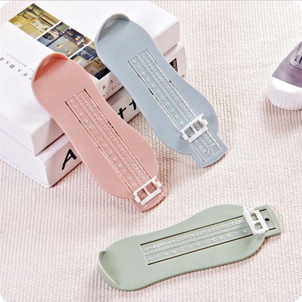 Infant Toddler Measuring Ruler Baby Kid Feet Length Growing Subscript Foot Tool Protractor Scale Baby Foot Measure Gauge 8 color