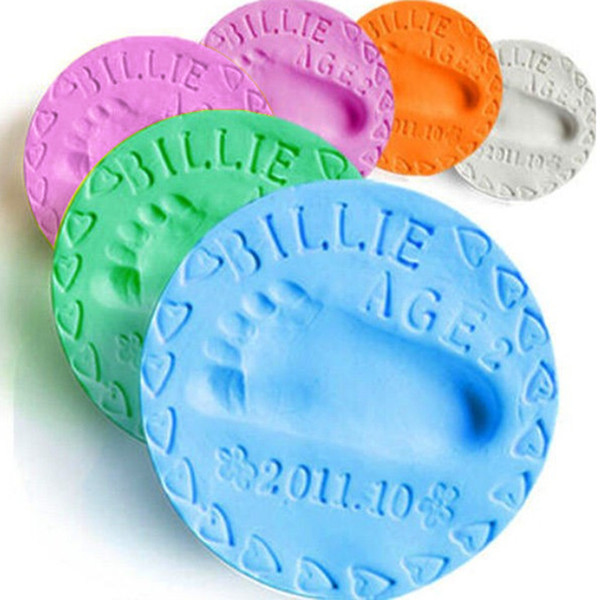Baby Handprint Footprint Clay Hand Foot Ink Pad Baby care Scales DIY Craft Gifts