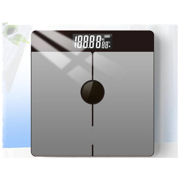USB Charging Home Electronic Scale Body Weight Health Balance Scale Body Weighing Intelligent Temperature LCD Display